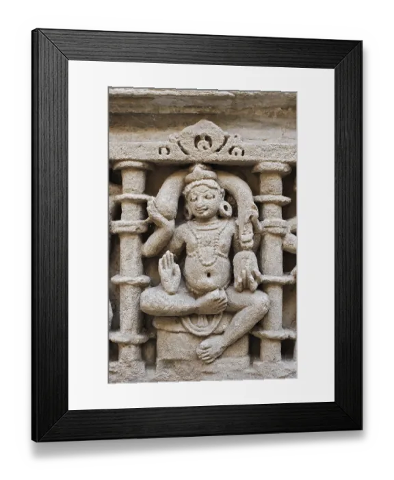 Framed Print : Kuber, Shankanidhi, Rani ki vav Framed Print : Kuber, Shankanidhi, Rani ki vav
