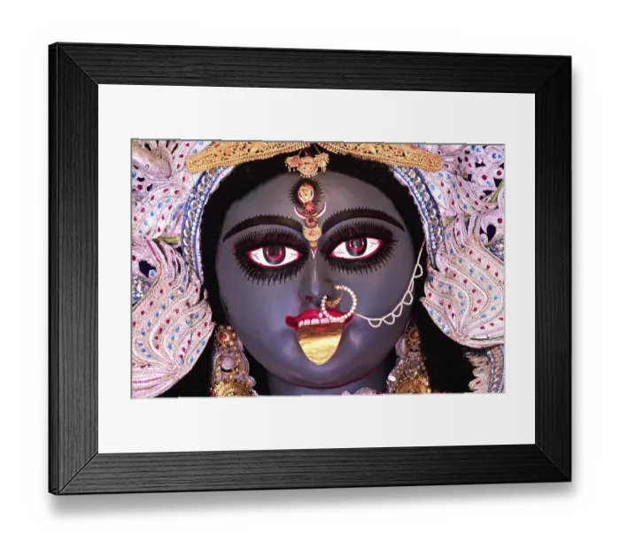 Framed Print : Goddess kali idol, West Bengal, India Framed Print : Goddess kali idol, West Bengal, India