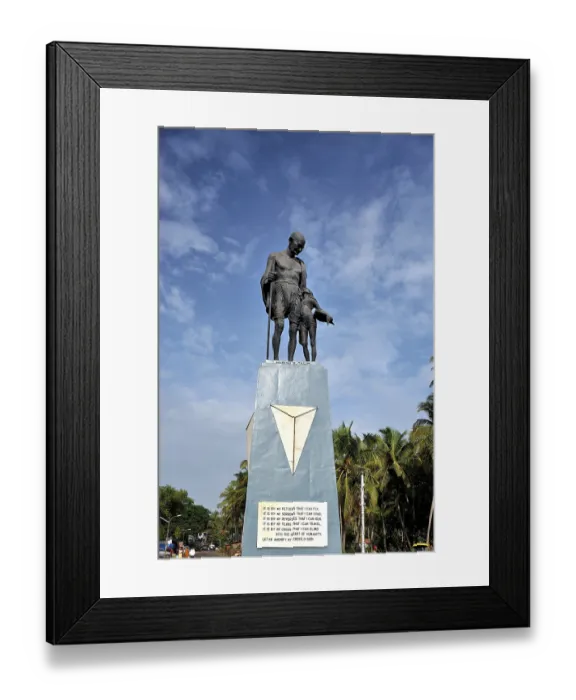 Framed Print : Statue of Mahatma Gandhi in Old Goa, India Framed Print : Statue of Mahatma Gandhi in Old Goa, India
