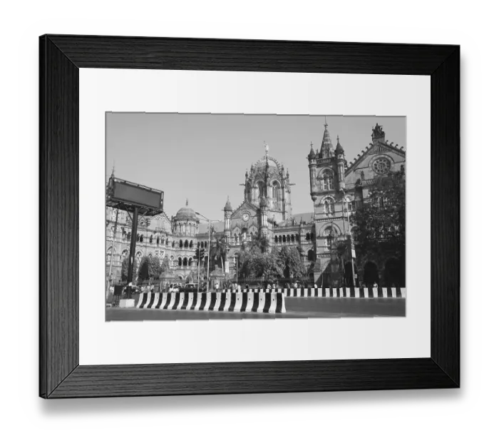 Framed Print : Chhatrapati Shivaji Terminus Railway station Mumbai Maharashtra India Asia Dec 2011