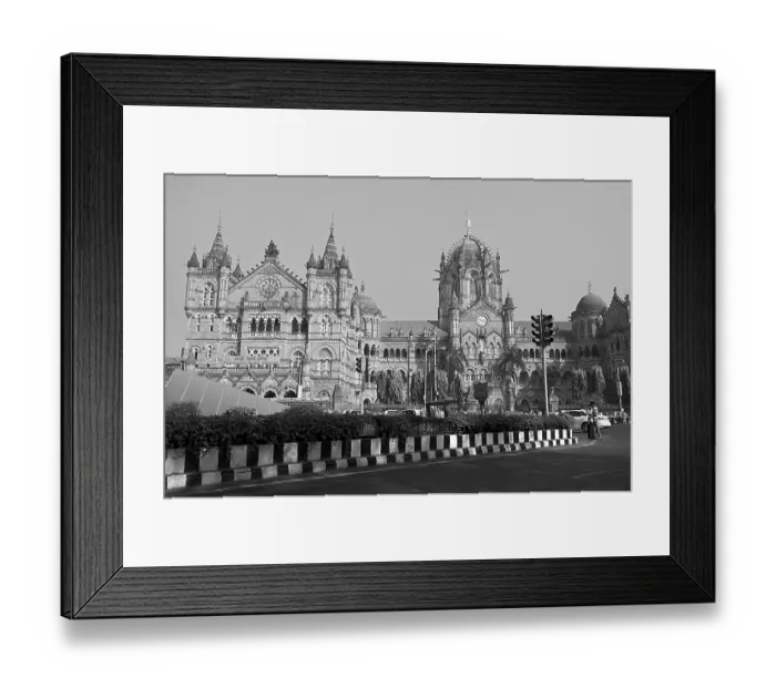 Framed Print : Chhatrapati Shivaji Terminus Railway station Mumbai Maharashtra India Asia Dec 2011