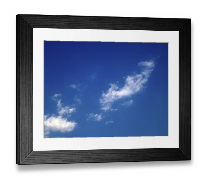 Framed Print : Blue sky with clouds