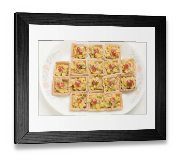 Framed Print : Snack in plate Pune Maharashtra India Asia Sept 2011