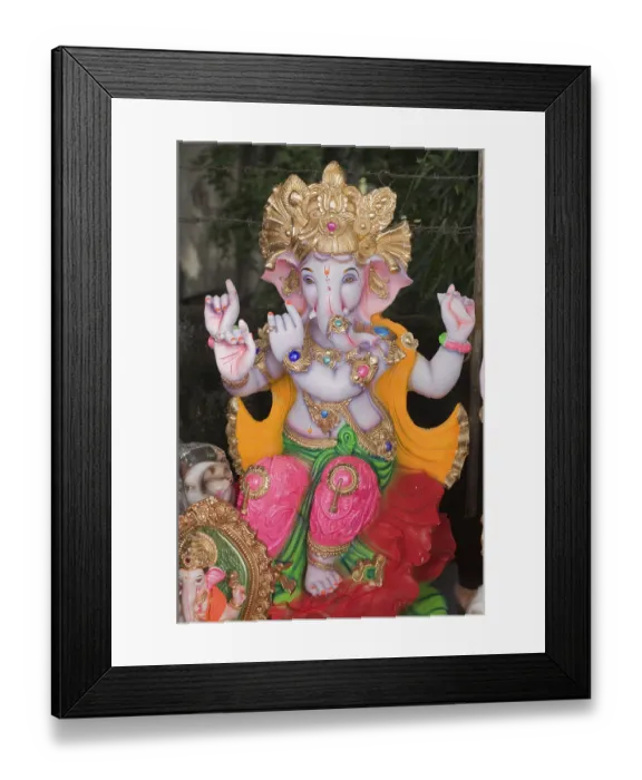 Framed Print : Lord Ganesh in representation of Lord Krishna Pune Maharashtra India Asia Sept 2011 Framed Print : Lord Ganesh in representation of Lord Krishna Pune Maharashtra India Asia Sept 2011