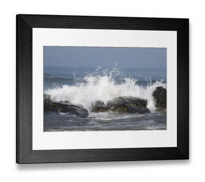 Framed Print : Waves gushing on rocks Vagator Beach Goa Maharashtra India Asia March 2011 Framed Print : Waves gushing on rocks Vagator Beach Goa Maharashtra India Asia March 2011