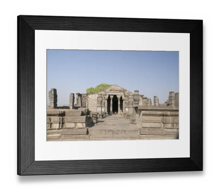 Framed Print : Shiva Temple Pune Maharashtra India Asia Feb 2011