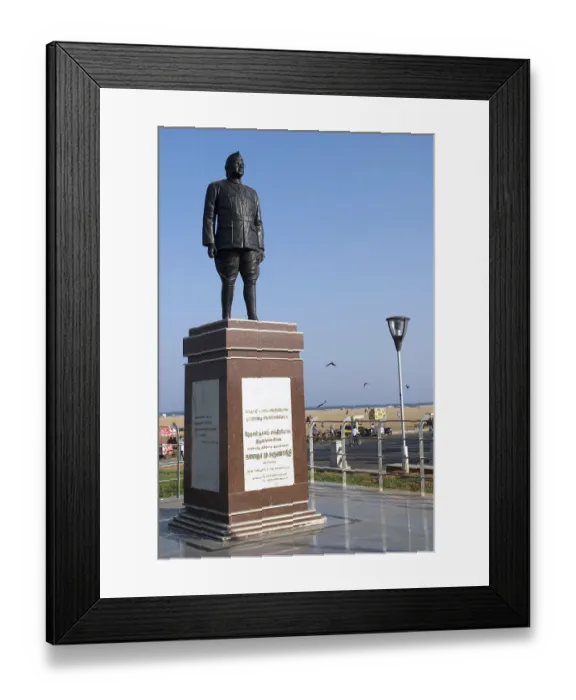 Framed Print : Statue of netaji subhash chandra bose at marina beach Framed Print : Statue of netaji subhash chandra bose at marina beach