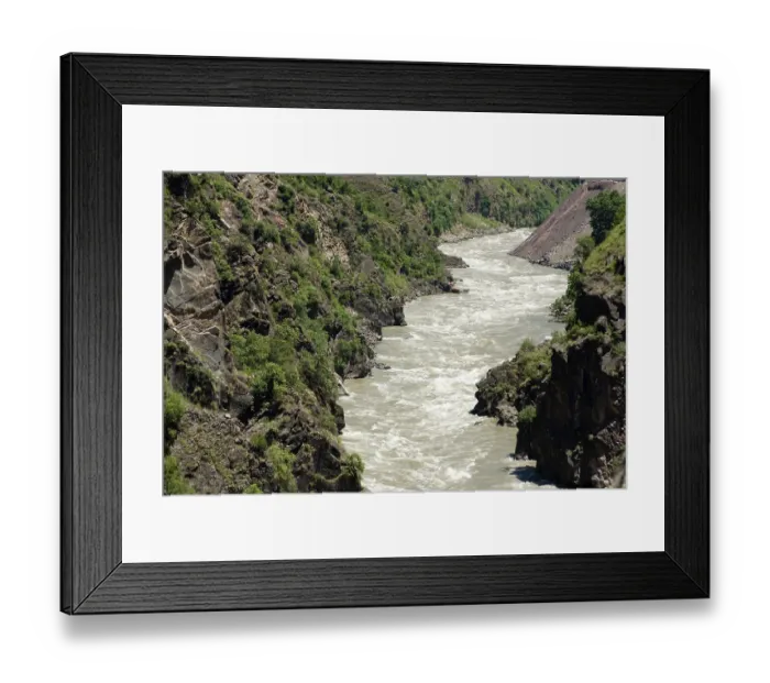Framed Print : River Jhelum Uri sector Jammu and Kashmir India Asia