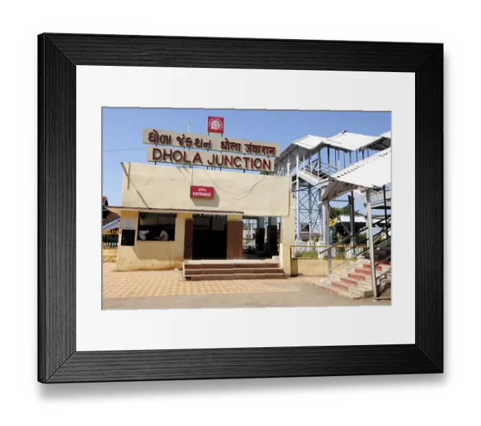 Framed Print : Dhola junction, Amreli, Gujarat, India