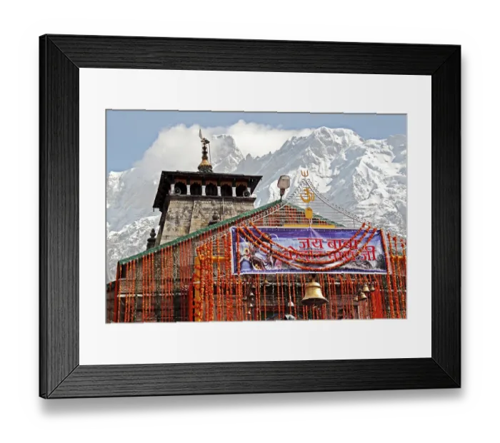 Framed Print : Kedarnath temple, Uttaranchal Uttarakhand, India