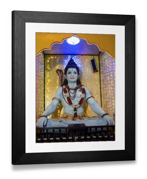 Framed Print : Statue of lord shiva at pune, Maharashtra, India