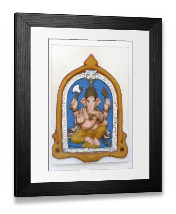 Framed Print : Sculpture of lord ganesh at priol Framed Print : Sculpture of lord ganesh at priol