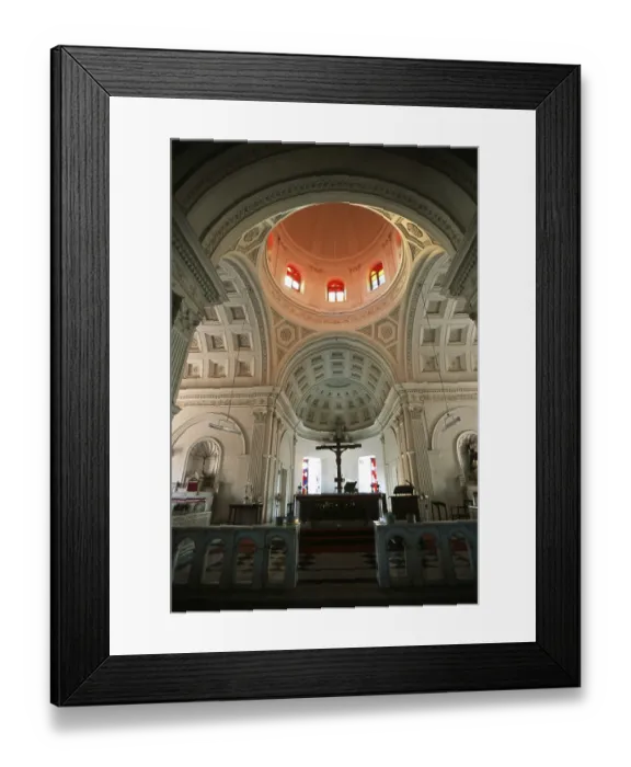 Framed Print : Interior in church our lady of angels