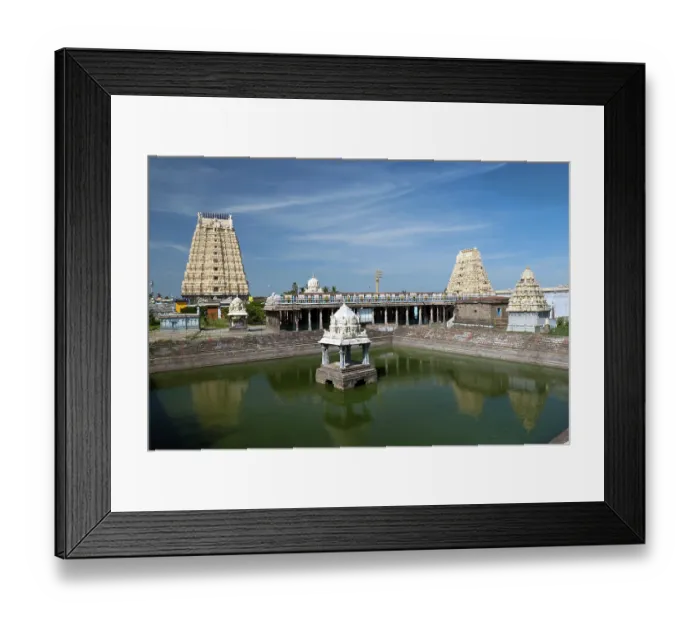 Framed Print : Sri Ekambaranathar Temples with tank Framed Print : Sri Ekambaranathar Temples with tank