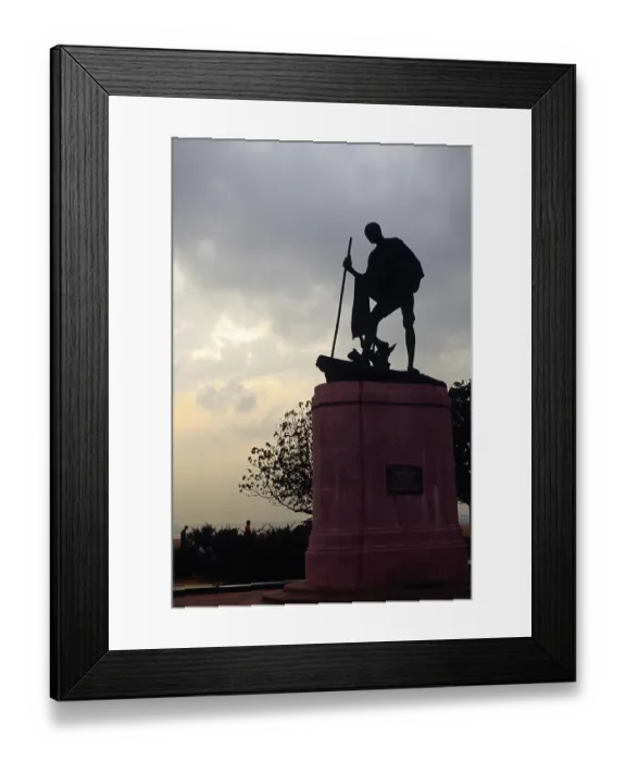 Framed Print : Statue of Mahatma Gandhi, Marina beach