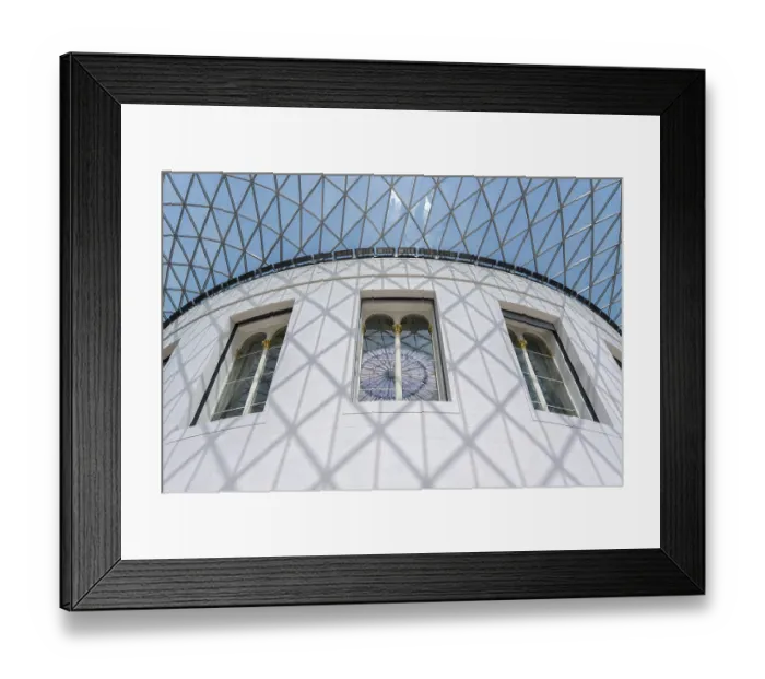 Framed Print : London, United Kingdom - 14 May 2025: The architectural masterpiece of the Great Court