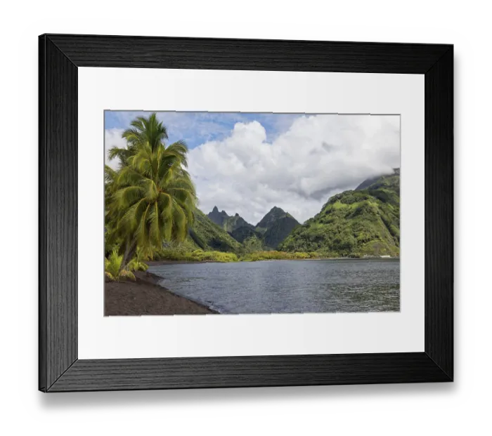 Framed Print : Lava beach on Taurita peninsula