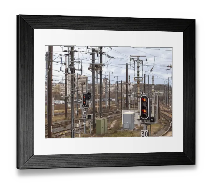 Framed Print : Scenery around the Metz-Ville station Framed Print : Scenery around the Metz-Ville station