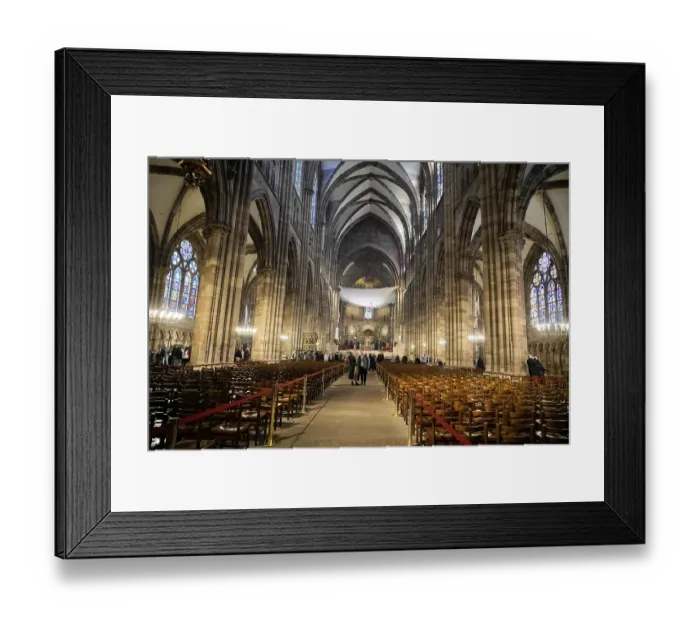 Framed Print : Strasbourg Cathedral, Cathedral of Our Lady