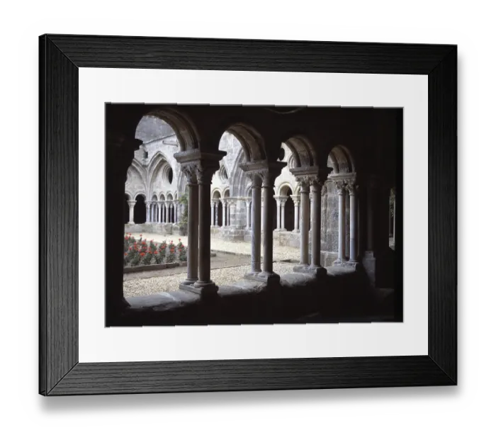 Framed Print : Cloister, St. Saint, Saint
