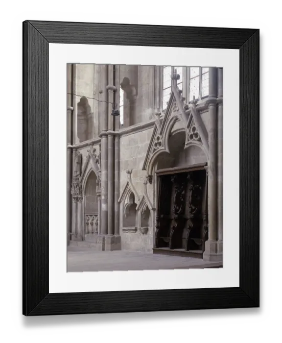 Framed Print : South wall of the choir, St. Sankt, Saint Framed Print : South wall of the choir, St. Sankt, Saint