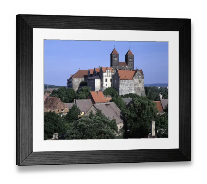 Framed Print : Quedlinburg, castle and collegiate church