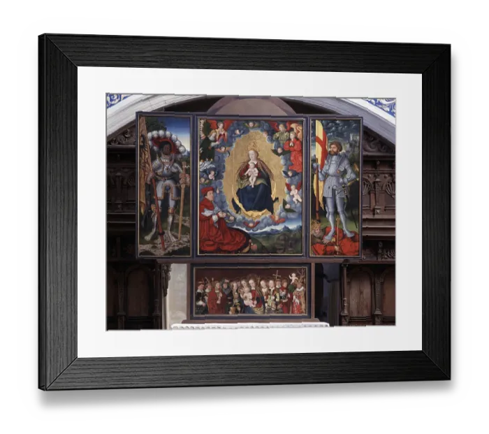 Framed Print : Altar from the Lucas Cranach workshop Framed Print : Altar from the Lucas Cranach workshop