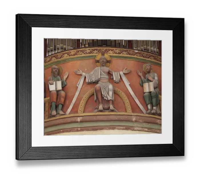 Framed Print : West gallery, Christ and apostles Framed Print : West gallery, Christ and apostles