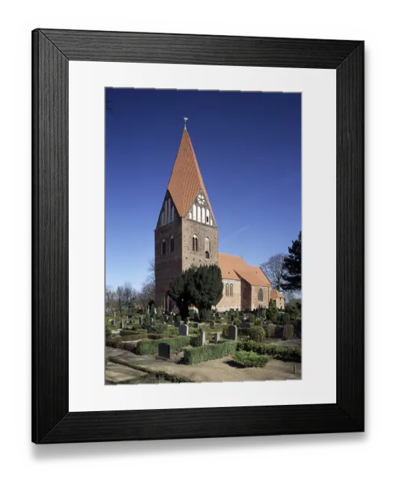 Framed Print : View from south-west, St. Sankt, Saint