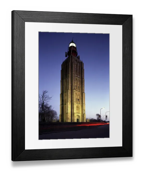 Framed Print : Westkapelle, former church tower now lighthouse