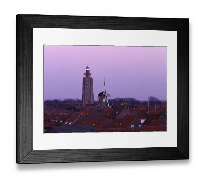 Framed Print : Westkapelle, former church tower now lighthouse