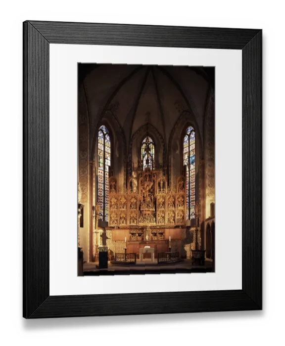 Framed Print : Bruggemann altar in the choir, St