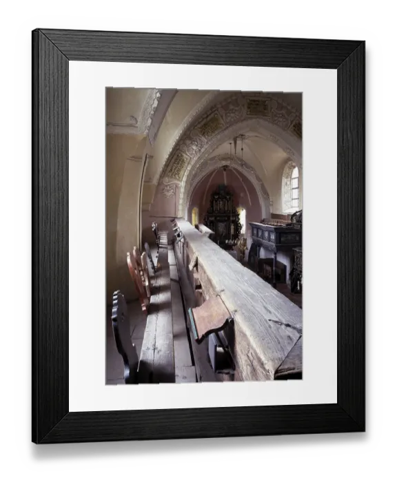 Framed Print : View from the gallery, St. Sankt, Saint