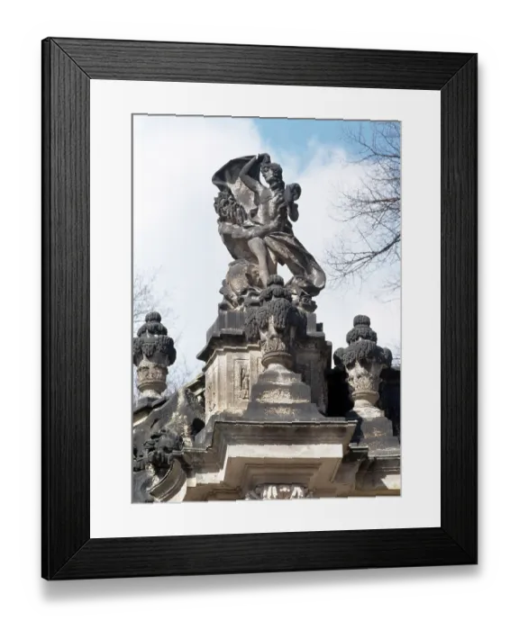 Framed Print : Sculptures in the Nymphenbad Framed Print : Sculptures in the Nymphenbad