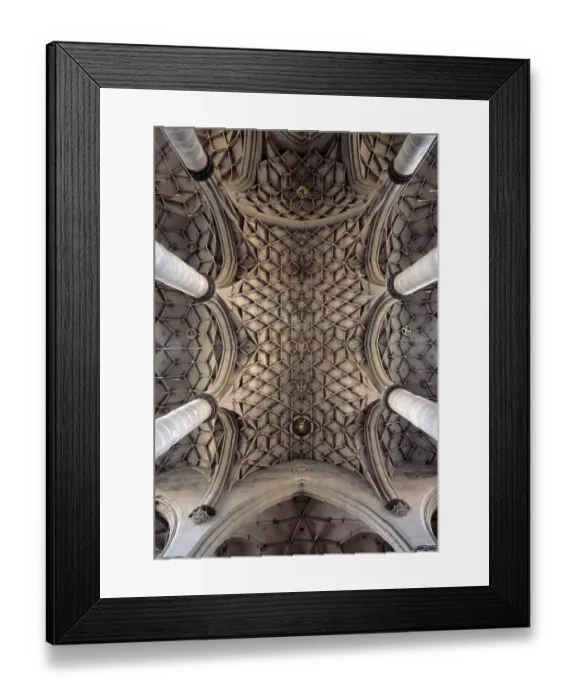 Framed Print : Schwabisch-Gmund, Heilig Kreuz parish church / choir vault Schw?bisch-Gm?nd Framed Print : Schwabisch-Gmund, Heilig Kreuz parish church / choir vault Schw?bisch-Gm?nd