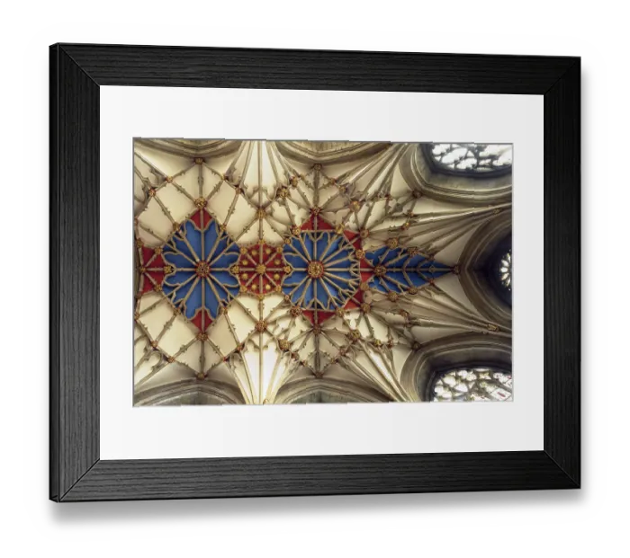 Framed Print : Tewkesbury, abbey church, choir vault