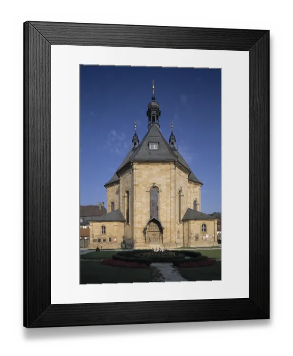 Framed Print : GoBweinstein, pilgrimage church /  view from the east G??weinstein