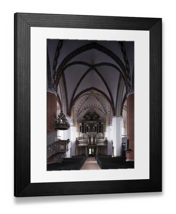 Framed Print : Interior view to the west, St. Sankt, Saint