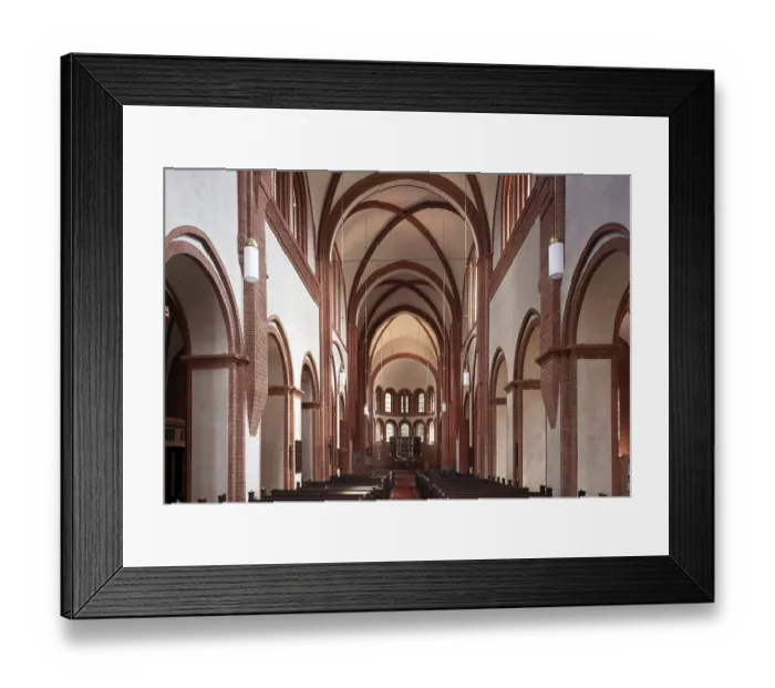 Framed Print : Lehnin, monastery church, interior view to the east