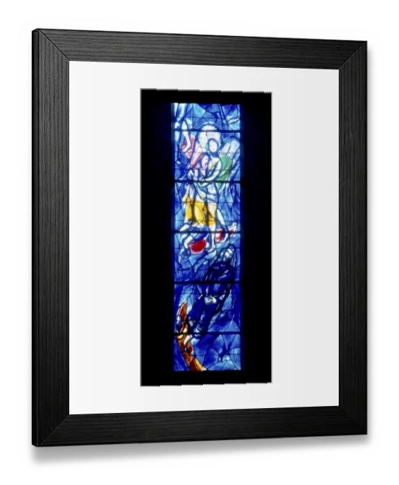 Framed Print : Zurich, Fraumunster /  Chagall window