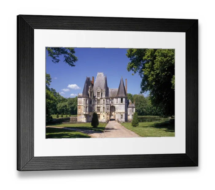 Framed Print : Mortree, Chateau d'O, view from the east Mortree