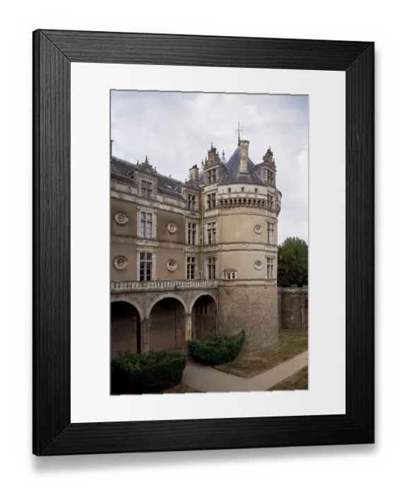 Framed Print : Le Lude, castle, south side Framed Print : Le Lude, castle, south side