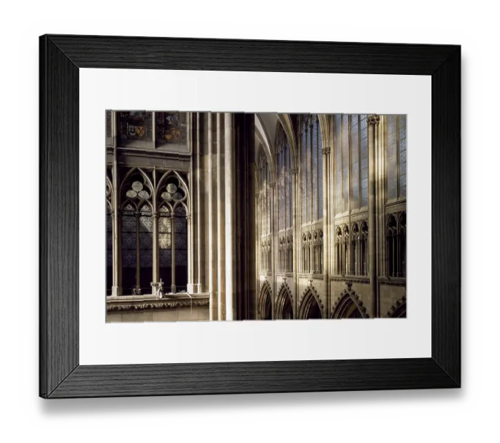 Framed Print : View from the triforium into the nave Framed Print : View from the triforium into the nave
