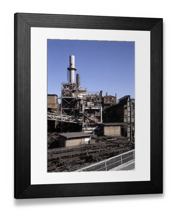 Framed Print : Dedusting of the sintering plant Framed Print : Dedusting of the sintering plant