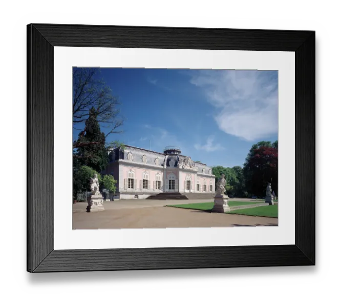 Framed Print : Dusseldorf, Benrath Palace D?sseldorf