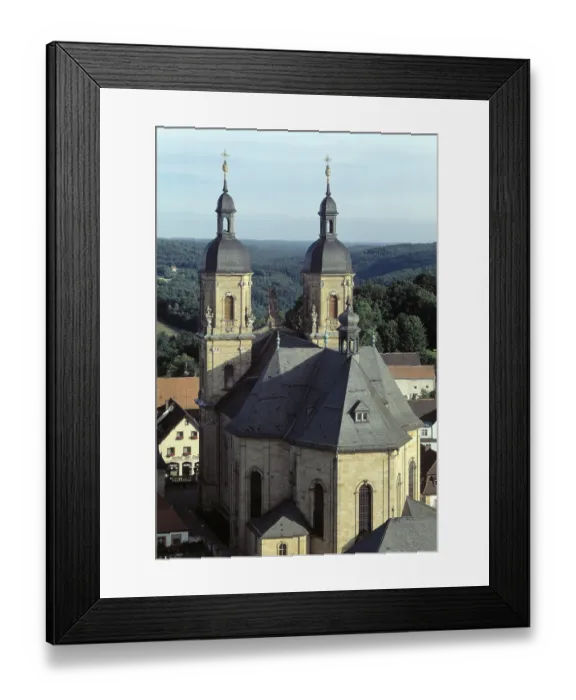 Framed Print : GoBweinstein, pilgrimage church /  view from the east G??weinstein