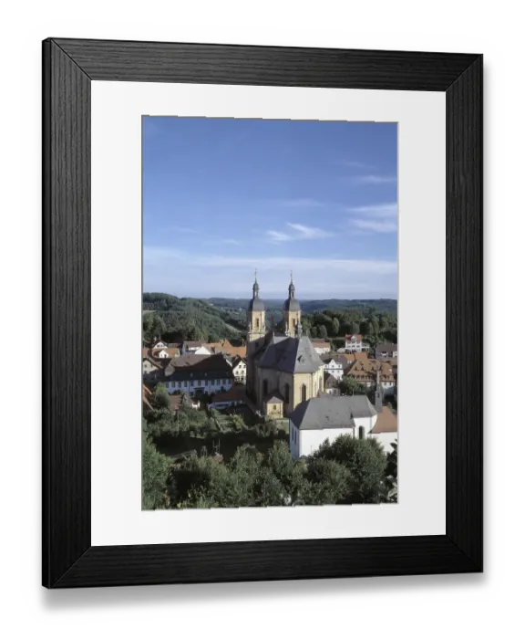 Framed Print : GoBweinstein, pilgrimage church /  view from the east G??weinstein