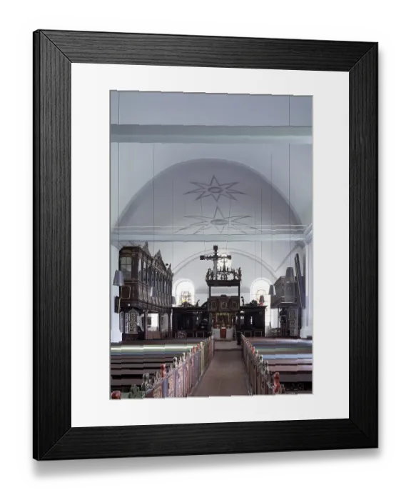 Framed Print : Interior view to the east, St. Sankt, Saint Framed Print : Interior view to the east, St. Sankt, Saint