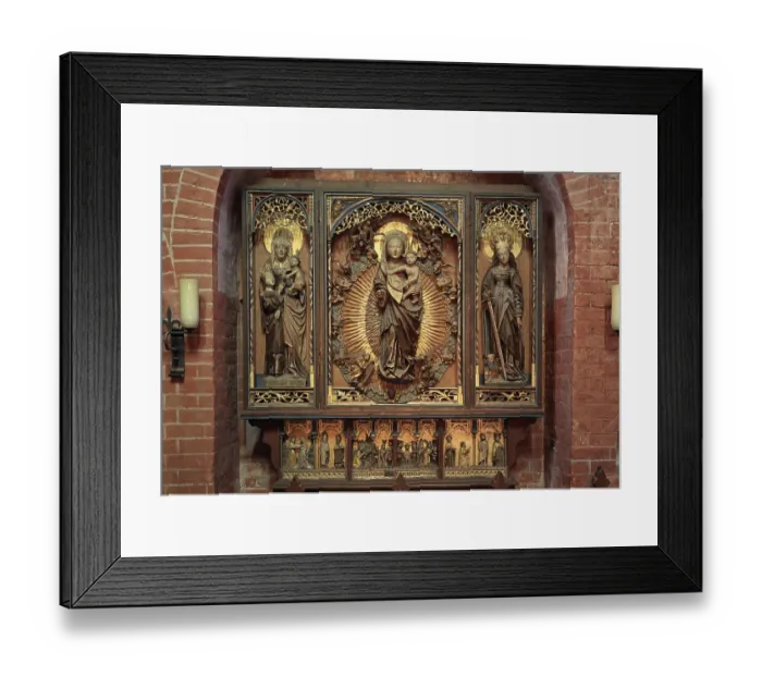 Framed Print : Carved altar, St. Saint, Saint Framed Print : Carved altar, St. Saint, Saint