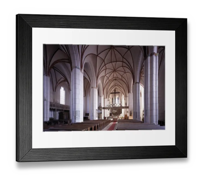 Framed Print : Interior view to the east, St. Sankt, Saint Framed Print : Interior view to the east, St. Sankt, Saint